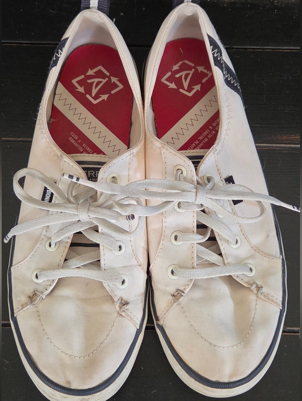 Sperry Canvas Lace-Up Women's Sneakers in White